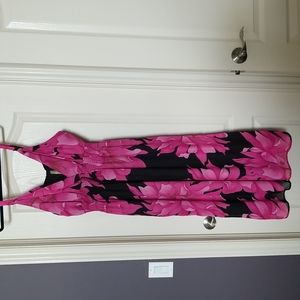 V-Neck, Sleeveless Midi Dress, 2X